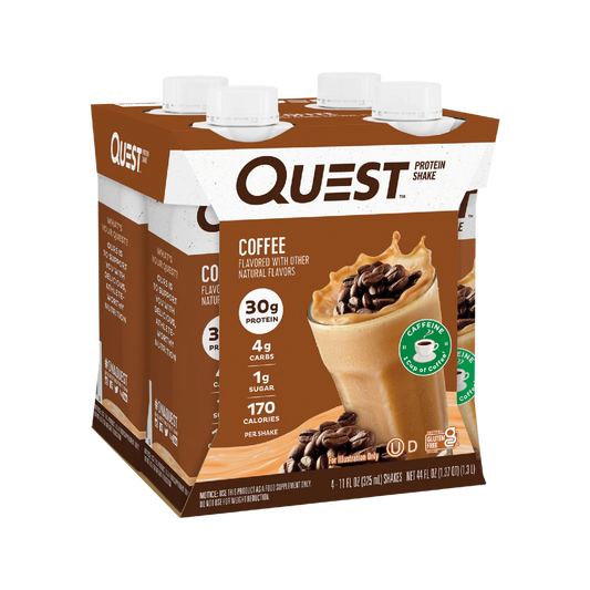 Quest Nutrition Ready to Drink Protein Shake, 30g Protein, 4g Carb, 1g Sugar, Gluten Free, Keto Friendly, 4 Count (Pack of 3)