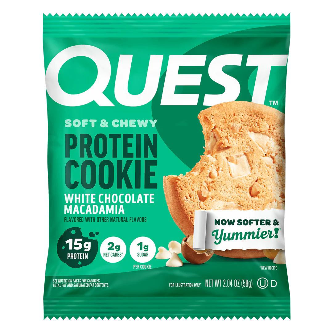 Quest Nutrition Protein Cookie, 15g Protein, 1g Sugar, 2g Net Carbs, Keto Friendly, High Protein, Low Carb; 12 Count