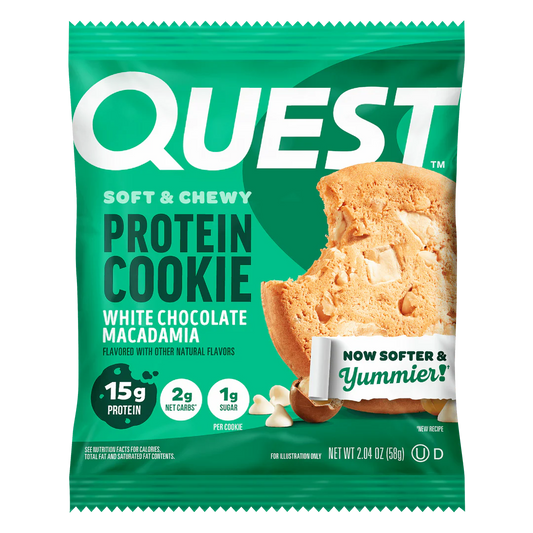 Quest Nutrition Protein Cookie, 15g Protein, 1g Sugar, 2g Net Carbs, Keto Friendly, High Protein, Low Carb; 12 Count